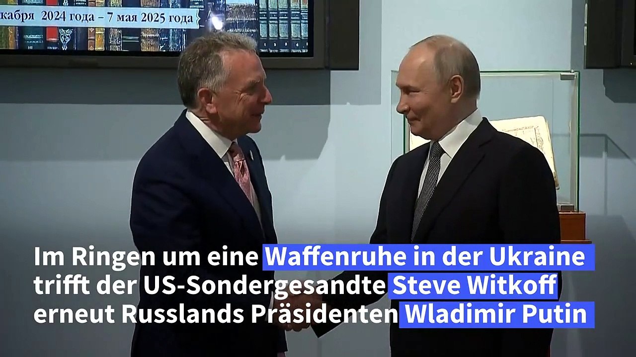 Ukraine-Gespräche: US-Sondergesandter Witkoff trifft erneut Putin