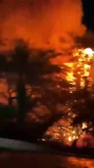 سماع دوي انفجار في ماعين واندلاع حرائق