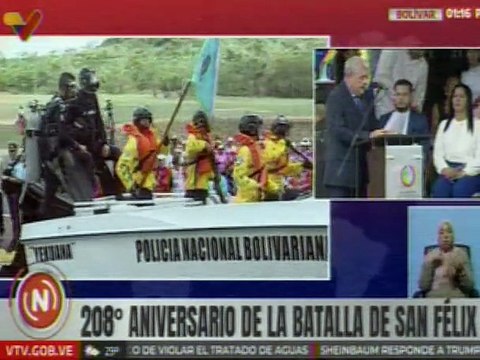 Bolívar | Conmemoran los 208 años de La Batalla de San Félix con desfile cívico-militar