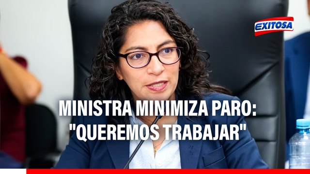 Los peruanos queremos trabajar : Leslie Urteaga minimiza paro de transportistas contra inseguridad