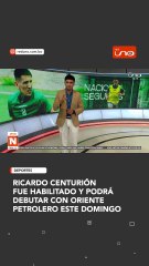 RICARDO CENTURIÓN FUE HABILITADO Y PODRÁ DEBUTAR  CON ORIENTE PETROLERO ESTE DOMINGO