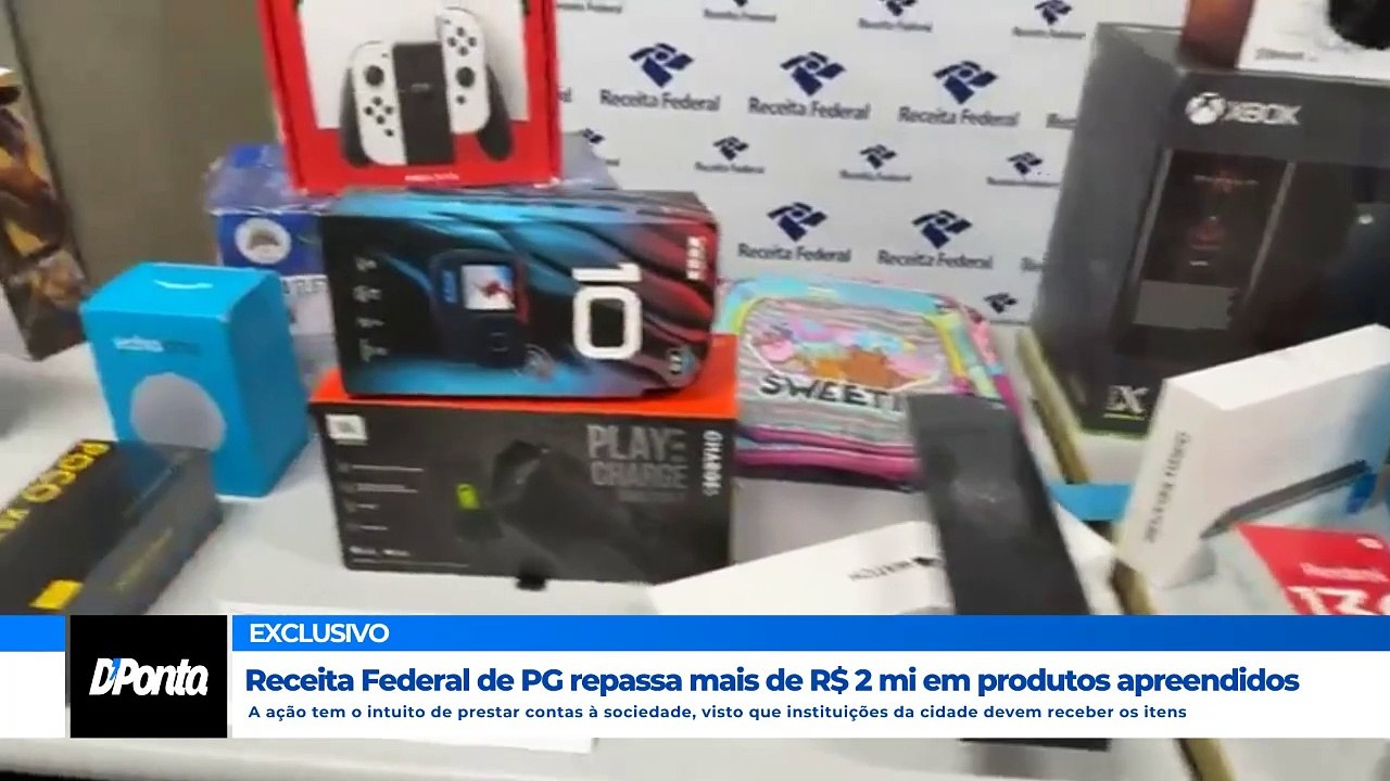 Receita Federal doa mais de R$ 2 milhões em mercadorias apreendidas para entidades sociais em Ponta Grossa