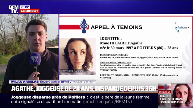 Joggeuse disparue: 110 gendarmes mobilisés pour tenter de retrouver Agathe