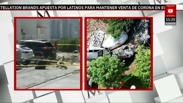 Revolvedora se queda sin frenos y choca contra 7 vehículos en Santa Catarina, NL; muere conductor