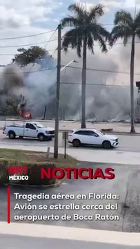 El avión se estrelló en una zona próxima al aeropuerto, provocando una explosión que alarmó a residentes y negocios de la zona. A bordo viajaban tres personas.