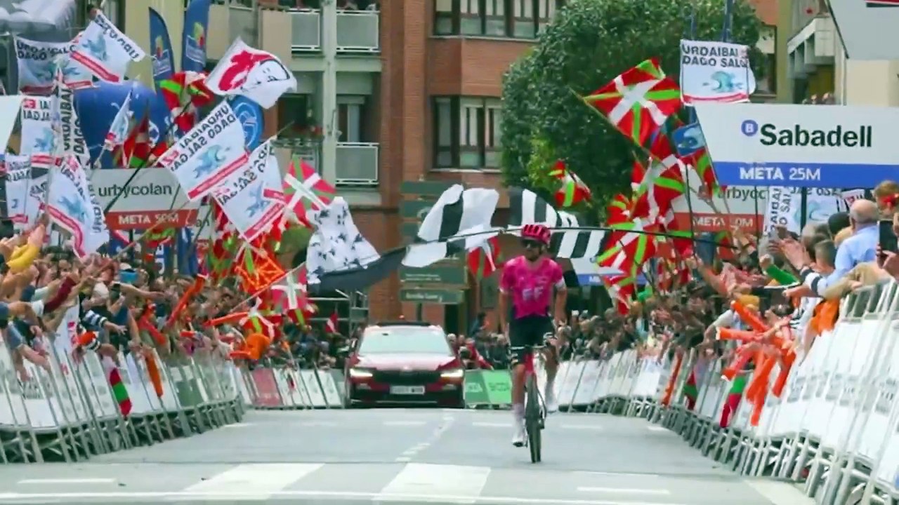 Cycling - Itzulia Basque Country 2025 - Ben Healy's show on Stage 5... 57 km alone !