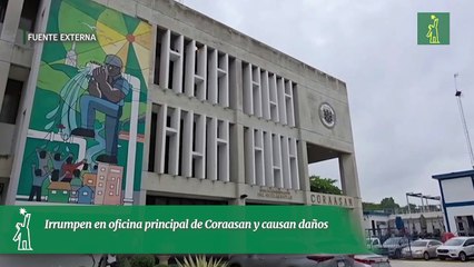 Irrumpen en oficina principal de Coraasan y causan daños