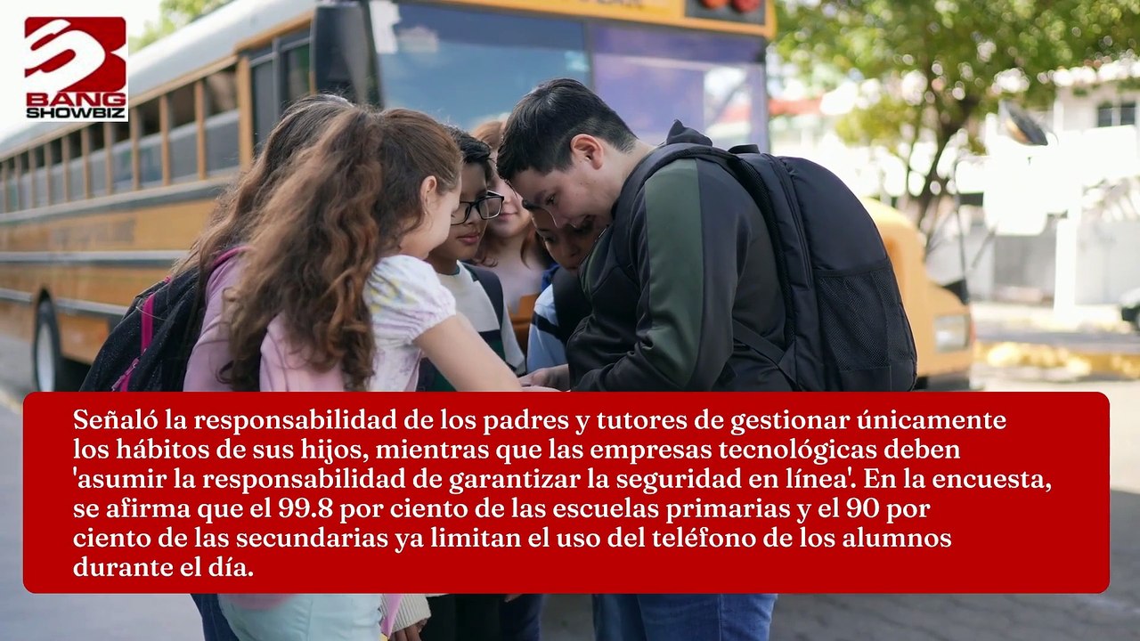 Prohibición de teléfonos en las escuelas debería recaer en los directores, no en el gobierno, afirma la comisionada para la infancia