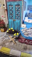 Yaptığı diorama ile bizi eski mahalle kültürüne götüren sanatçı