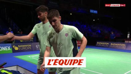 Les frères Popov passent en demies - Badminton - CE