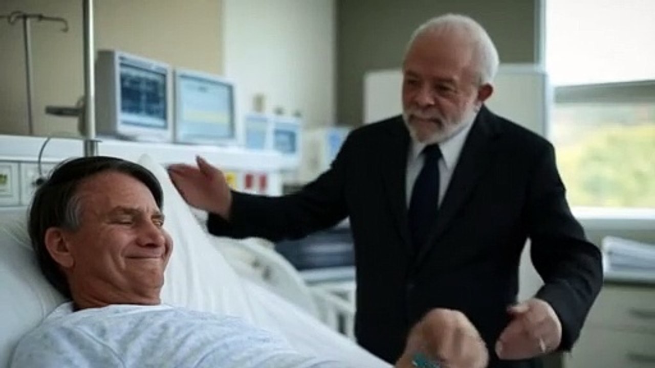 Presidente Lula desejando melhoras para Bolsonaro, é tempo de paz #politica #bolsonaro #lula