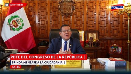 Eduardo Salhuana: "Invoco a los poderes del Estado a evitar enfrentamientos inútiles y trabajar unidos"