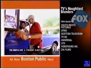 TV's Naughtiest Blunders FOX Split Screen Credits