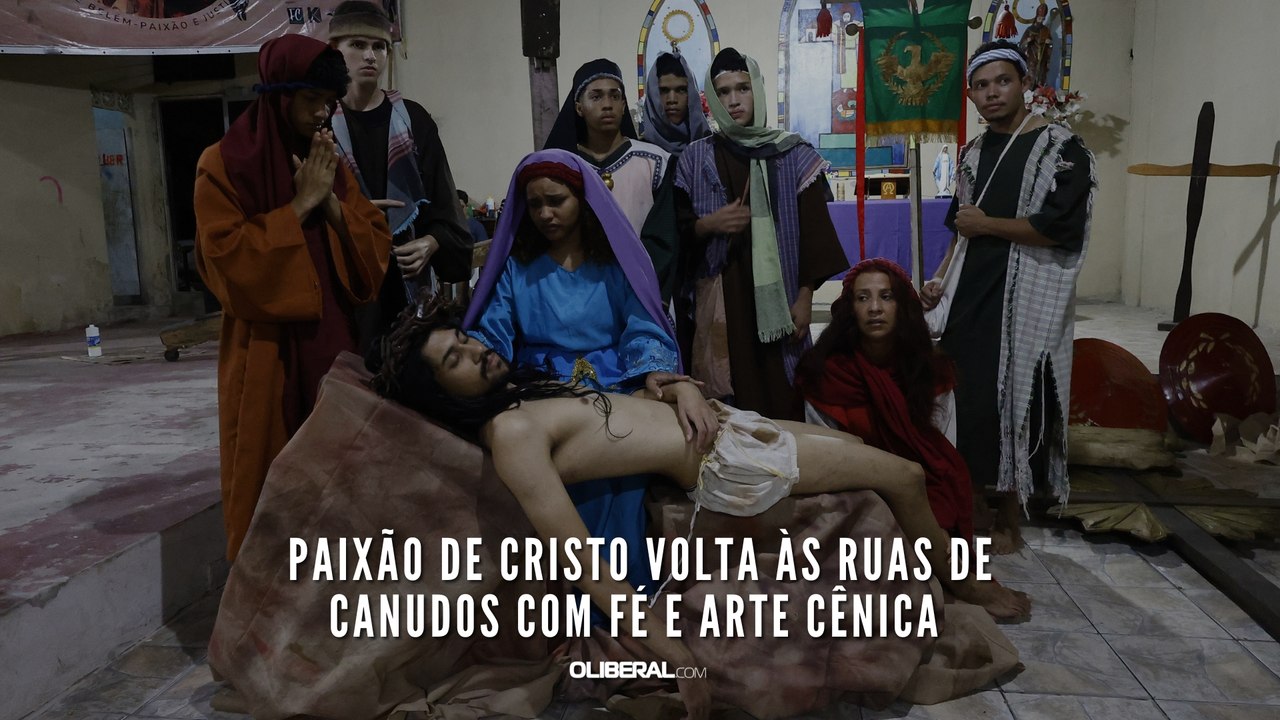 Paixão de Cristo volta às ruas de Canudos com fé e arte cênica
