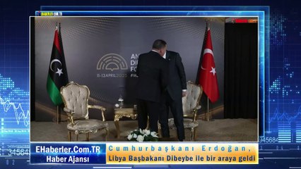 Cumhurbaşkanı Erdoğan, Libya Başbakanı Dibeybe ile bir araya geldi