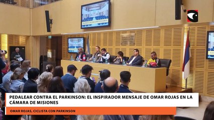 Pedalear contra el Parkinson el inspirador mensaje de Omar Rojas en la Cámara de Misiones