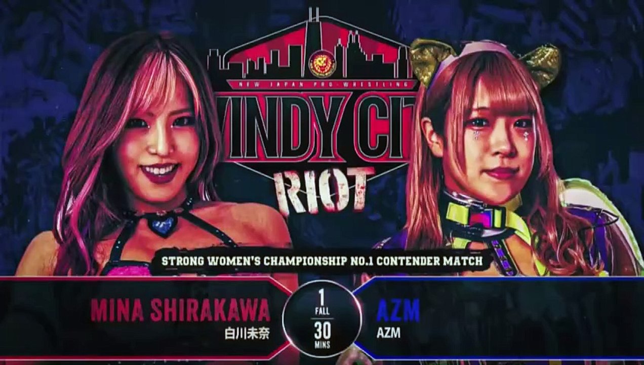 AZM vs Mina Shirakawa - NJPW STRONG Women’s Championship Number One Contendership: Windy City Riot 2025 (4/11/2025)
