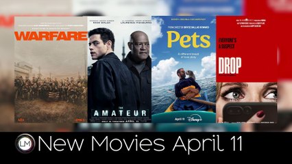 New Movies: The Amateur, Warfare, Drop, and Pets