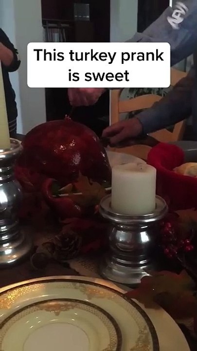 098. Turkey for dessert, who'd have thought_! 🤣 #afv #prank #thanksgiving