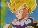 DBZ - Goku and Trunks test their Super Saiyan skills