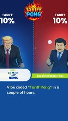 Vibe coded "Tariff Pong" in a couple of hours. - KTM Ads Agency - accountforrent.com