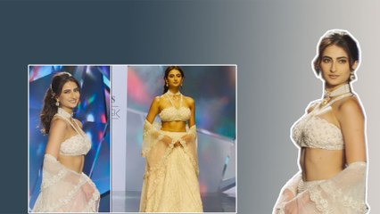 Palak Tiwari ने White लहंगा पहन Ramp पर दिखाया जलवा, Glamrous अंदाज़ ने बढ़ाई Fans की धड़कनें, Video