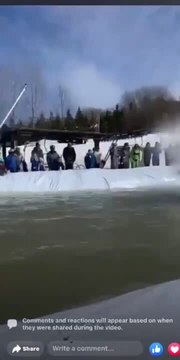 Man Rides His Bike Straight Into Pond Plunges and Falls With Splash
