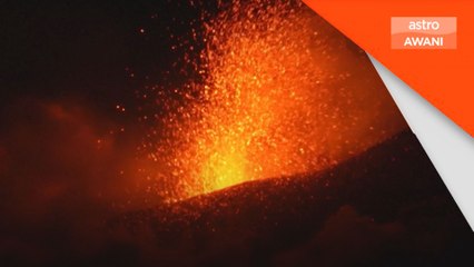 Gunung Etna meletus, lapangan terbang kekal beroperasi