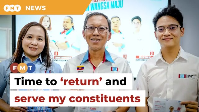 Time to ‘return’ and serve my constituents, says Wangsa Maju MP