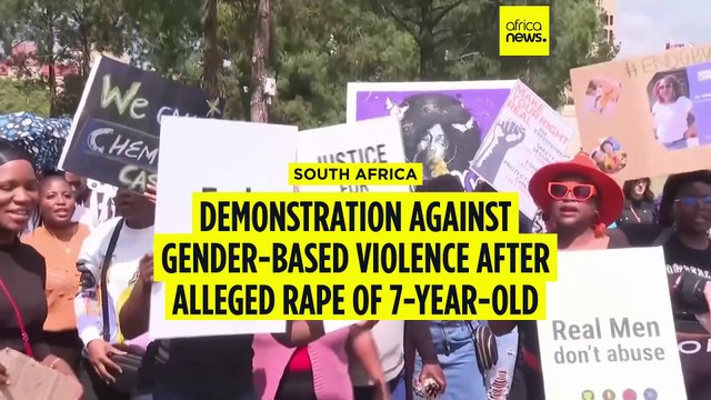 South Africans protest gender violence after child rape allegation