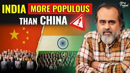 On India becoming more populous than China || Acharya Prashant, with IIT-Ropar (2023)