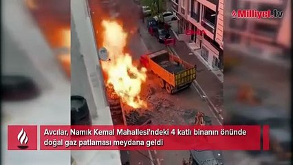 Avcılar'da doğal gaz patlaması! Çok sayıda ekip sevk edildi