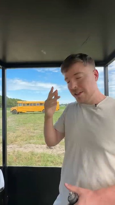 steel pipe VS school bus