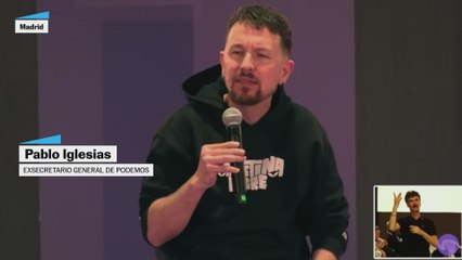 Pablo Iglesias reaparece en la Asamblea de Podemos y carga contra la "izquierda sindical"