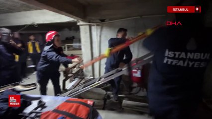 Avcılar'da temizlik için girdiği su deposunda mahsur kaldı