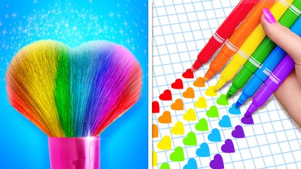 Viral School Hacks & Drawing Tips for Beginners ✍🏻 Paint Like a Pro 🎨