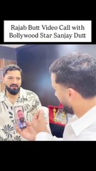 Tiktok star Rajab Butt video call with bollywood star  Sanjay Dutt Goes viral