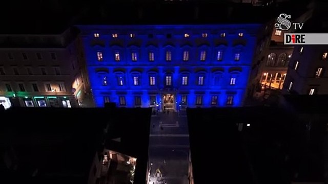 Roma - ​​SALUTE. GIORNATA MONDIALE PARKINSON, SENATO SI ILLUMINA DI BLU (11.04.25)