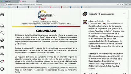 Comunicado | MIJP destaca que regresaron al país 191 migrantes desde EE. UU. este 11 de abril