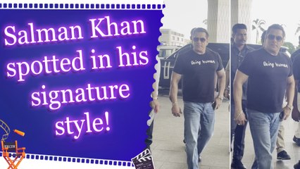 Salman Khan spotted at Mumbai Airport within the tight security!