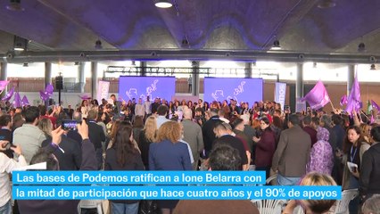 Belarra, reelegida secretaria general de Podemos