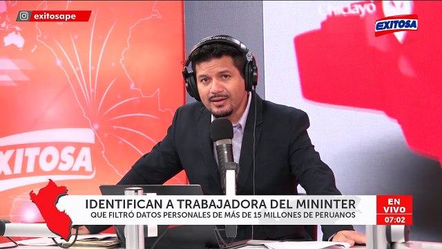 Filtran datos de más de 15 millones de peruanos: Identifican a trabajadora del Mininter que habría difundido información