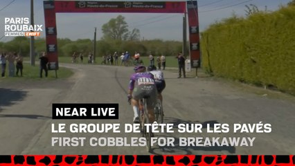 Paris-Roubaix Femmes avec ZWIFT 2025 - Premiers pavés pour l'échappée