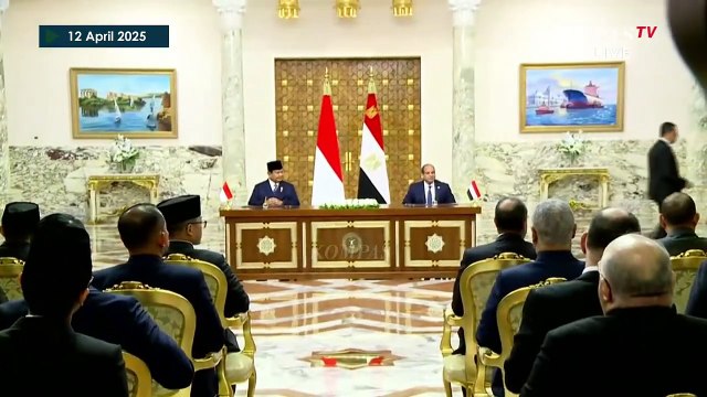 Momen Presiden Prabowo dan Abdel Fattah El-Sisi Tanda Tangan Kemitraan Strategis RIMesir