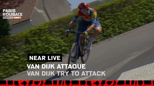 Paris-Roubaix Femmes avec ZWIFT 2025 - Van Dijk passe à l'attaque