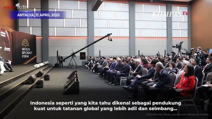 Jawab Prabowo soal Demokrasi hingga Situasi Global saat di Antalya Diplomacy Forum