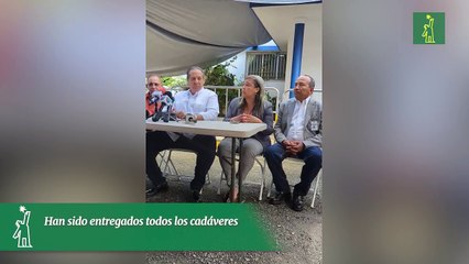 Han sido entregados todos los cadáveres