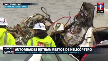 Autoridades mantienen investigaciones sobre la caída de helicóptero en Nueva York