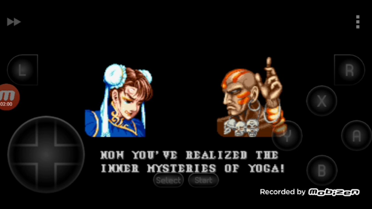 Street Fighter II Turbo: Hyper Fighting Chun-li vs Dhalsim Chun-li é derrotada por Dhalsim