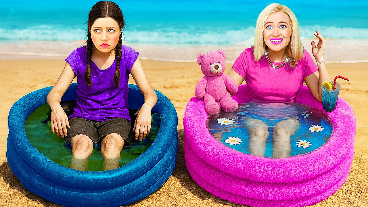 ENFANTS RICHES VS PAUVRES EN VACANCES ! Astuces de Parentage Incroyables et Gadgets par 123 GO!